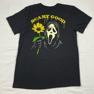 Scream Shirt Men’s Size Medium Black Ghostface Short Sleeve Halloween Scary Good